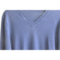 Winter Men Long Sleeve V-Neck Knit Pullover Sweater